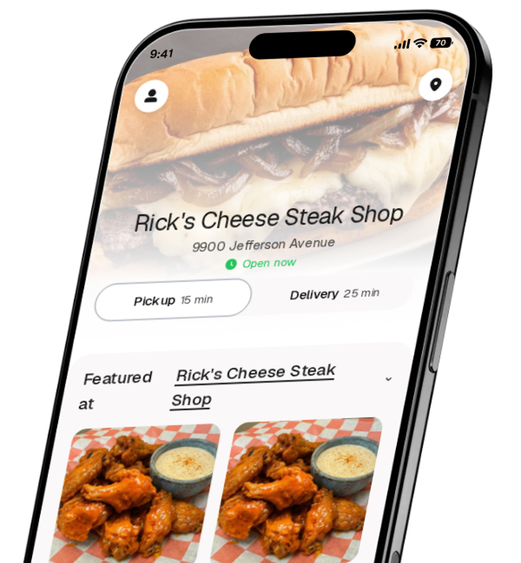 Rick's Cheese Steak Shop app preview